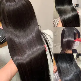 ロング カラー れい🫧 ハイトーン特化のヘアスタイル