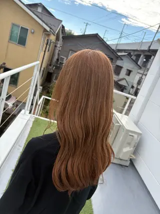 カラー 透けるミルクティー ☕赤味ゼロ★はる吉のヘアスタイル