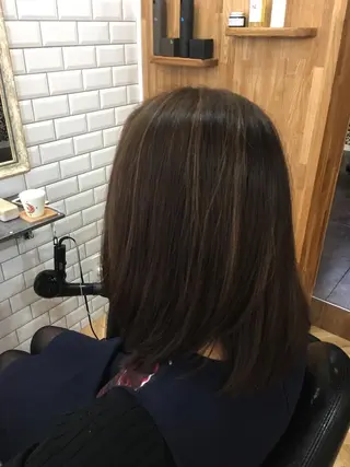 ミディアム カラー 橋本 敬介のヘアスタイル