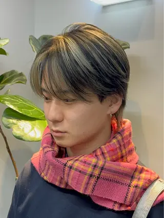 ショート カラー メンズ ニュアンスパーマ/ 韓国ヘア/natsuのヘアスタイル