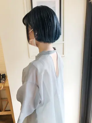 ショート カラー 🌿ダブルカラー/ 明大前/中村渓太のヘアスタイル