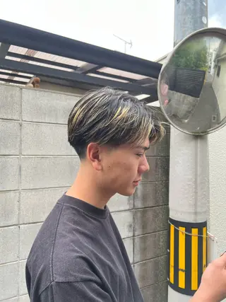 ショート メンズ 稲村 獅童のヘアスタイル