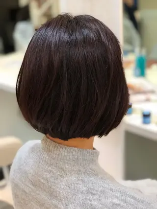 ショート カラー 🌈ぷる艶カラー🌈 髪質改善👑柳沼尚貴のヘアスタイル