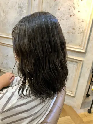 セミロング 鷺沼駅徒歩1分 キシタクのヘアスタイル