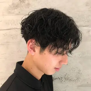 パーマ メンズ 韓国🩶Y2Kネイル 💫くれはのネイルデザイン
