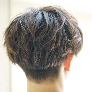 パーマ メンズ スパイラル波巻き パーマ井本汰壱のヘアスタイル