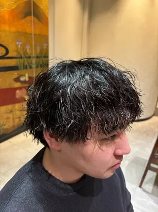 パーマ メンズ 【メンズ限定】原 唯登のヘアスタイル