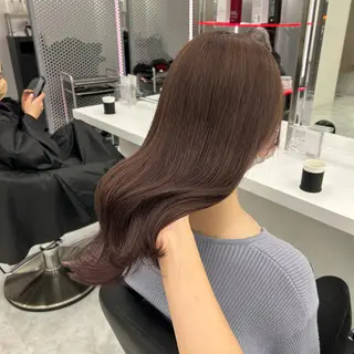 セミロング カラー ヘアアレンジ mai🍑暖色カラー /レイヤー💖のヘアスタイル