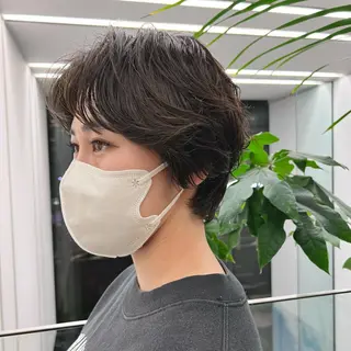 ショート パーマ カット/パーマ たるみことりのヘアスタイル