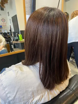 ミディアム 💫縮毛矯正/ カット💫徳永あい子のヘアスタイル