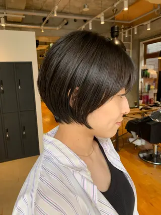 ショート カラー パーマ　地毛風カラー /横山大樹のヘアスタイル
