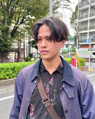 ミディアム メンズ 木村陸弥🌿似合わせ 再現性メンズヘアのヘアスタイル