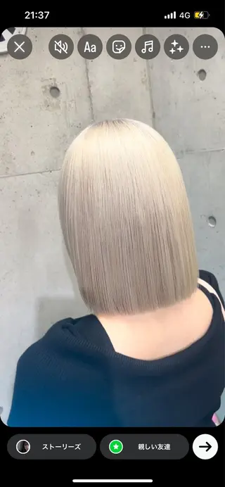 カラー YUI 🤍💍𓈒𓏸のヘアスタイル