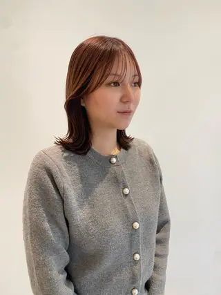 ミディアム 梅田美容室 SPADICユヅキ♠のヘアスタイル