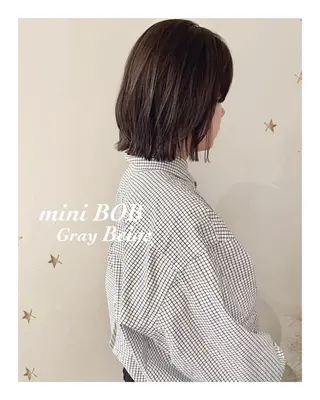 ミディアム カラー 市川 千夏のヘアスタイル
