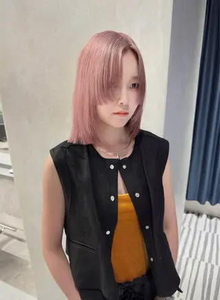 ショート カラー 💚ブリーチカラー 指名🥇💚ユウスケのヘアスタイル