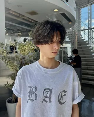 パーマ メンズ 🌷下野 莉果/ボブ /パーマ/メンズ🌷のヘアスタイル