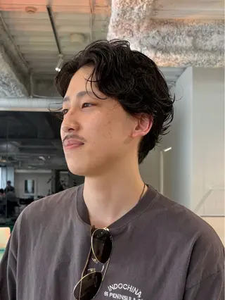 パーマ メンズ ANY/メンズ特化/ シバヤ ユウキのヘアスタイル