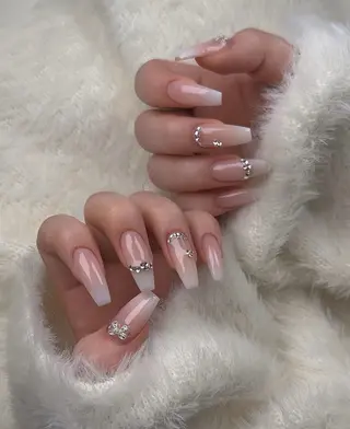 ネイル 🎀PG🩵 ネイルサロンのネイルデザイン