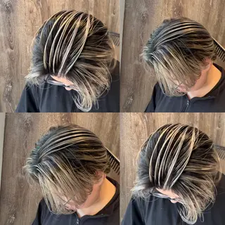 ショート カラー メンズバレイヤージュ 井上辰則のヘアスタイル