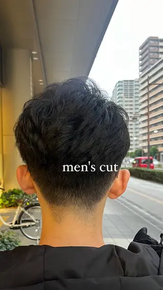 ショート メンズ ルナ|縮毛矯正 ×デザインカラー🥝のヘアスタイル