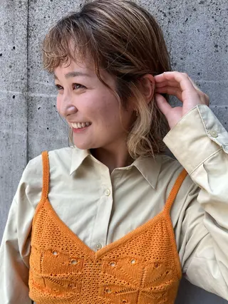 ショート ハイトーンカラー🩵 耳ツボジュエリー👂のその他イメージ