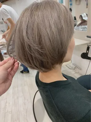 ショート カラー 京都大人女性ショート 徒歩1分/秋山のヘアスタイル