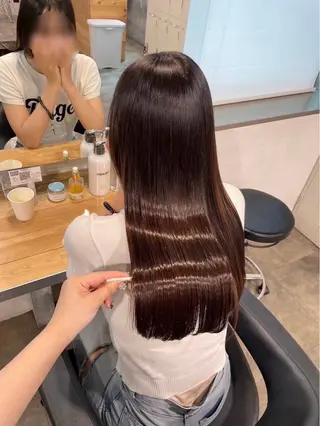ロング 韓国ワンホンヘア 🎀SHIONEのヘアスタイル