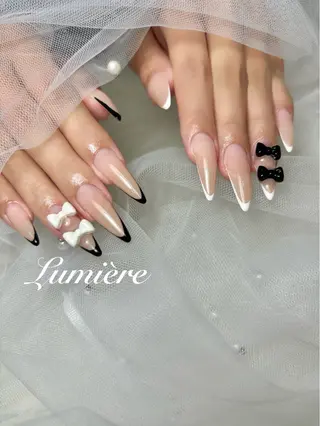 ネイル Lumière｜ ロング｜ワンホンのネイルデザイン