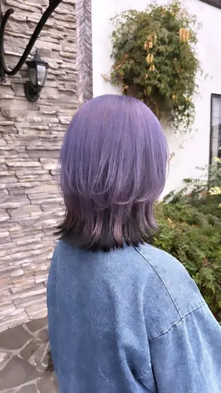 ミディアム カラー ルプラボウ/中村潤菜 /ボブヘアのヘアスタイル