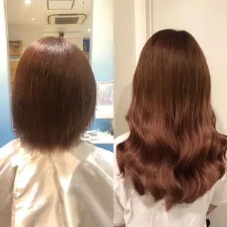 ロング カラー 🧡艶髪ちゅるん髪 🫧🧡YUKI❄️のヘアスタイル