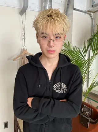 ショート カラー メンズヘア/パーマ KOTAROのヘアスタイル