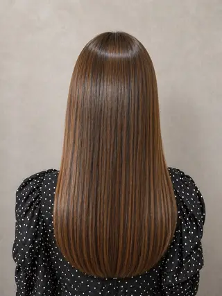 ロング カラー Meg/艶髪カラー× 髪質改善/中崎町のヘアスタイル