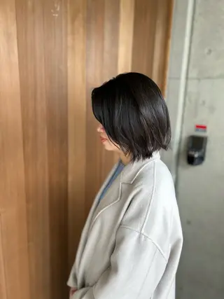 ミディアム 柴田 久美子のヘアスタイル