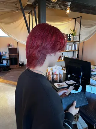 ショート カラー メンズ ふじわらはゆ/ブリー チ/ベージュカラーのヘアスタイル