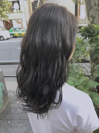 セミロング カラー ✨髪質改善縮毛矯正✨ 宇田川修平のヘアスタイル