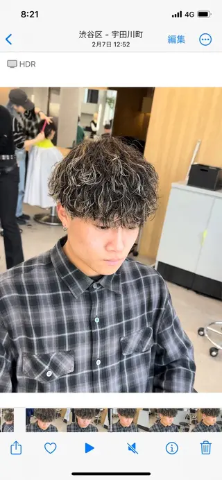 パーマ メンズ ayu ♥のマツエク・マツパデザイン