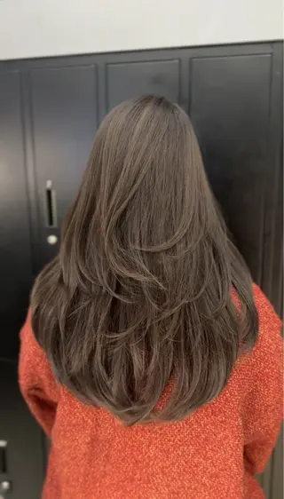 ロング カラー ヘアアレンジ RioN/網紅ヘア 🩶透明感艶カラーのヘアスタイル