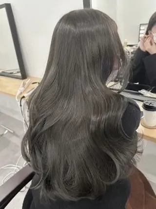 ロング カラー お顔まわりカット たなかちなみ🦤♡のヘアスタイル