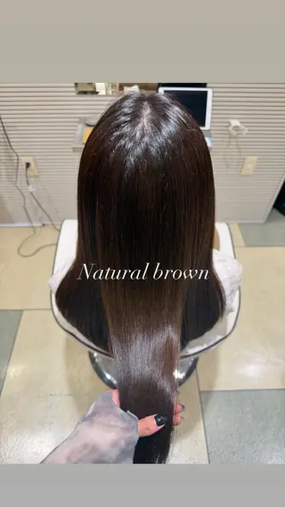 セミロング カラー ほのか/レイヤー/ 透明感/髪質改善☆*のヘアスタイル