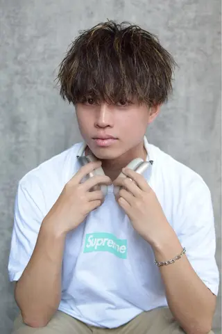 ショート パーマ 【⭐️men's限定 ⭐️】平田雅暉のヘアスタイル