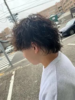 ミディアム パーマ メンズ パーマが得意な【最高 悠斗】のヘアスタイル