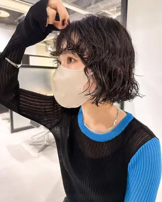 ショート パーマ 🌸ボブ支持率 No. 1🤍のヘアスタイル