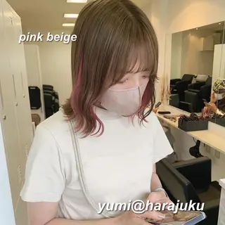 ミディアム カラー パーマ ヘアアレンジ メンズ ワット 原宿のヘアスタイル