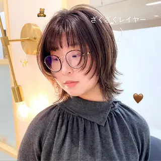 ミディアム 🍒透明感カラー/ セット/SAKURAのヘアスタイル