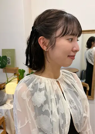 ショート 西山 紗耶香🪽 透明感カラー/ボブのヘアスタイル