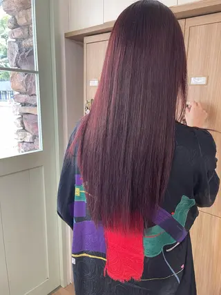 ロング 金山／森心乃　カット ブリーチモデル募集中のヘアスタイル