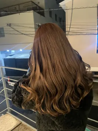 ロング カラー 近藤 奏音のヘアスタイル