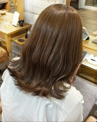 セミロング 透明感/レイヤー /ayaneのヘアスタイル