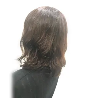 ミディアム カラー パーマ ヘアアレンジ 清水 由佳のマツエク・マツパデザイン